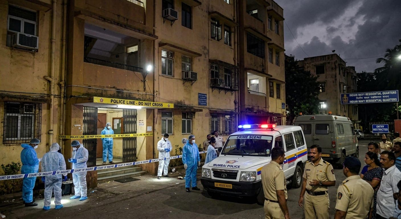 Mumbai Navy Nagar death case investigation at Indian Navy residential quarters