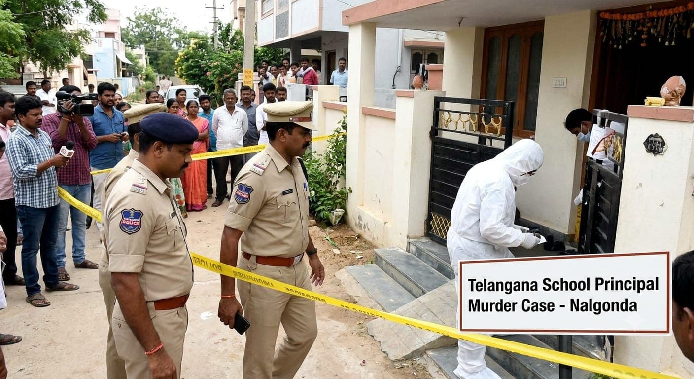 Telangana school principal murder case investigation in Nalgonda