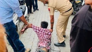 Police investigating the Abohar son kills mother cooker attack site in Sant Nagari