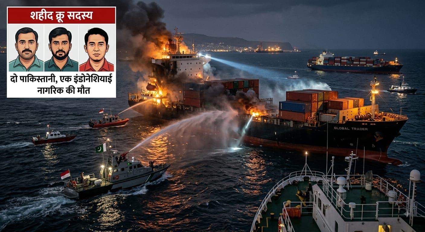 Cargo ship on fire in Red Sea after Houthi missile attack